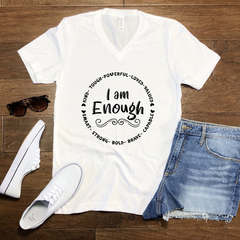 You Are Enough Circle 9.5x9.4 OKI Heat Transfer