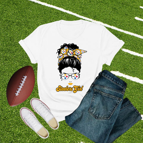 Pittsburgh Silhouette Girl OKI Heat Transfer