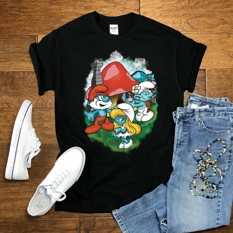 Smurf Scence 11x17 OKI Heat Transfer