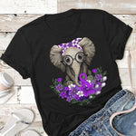 Alzheimer’s forget me not elephant OKI Heat Transfer