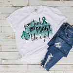 Wear Teal and Fight 10.5x8 OKI Heat Transfer